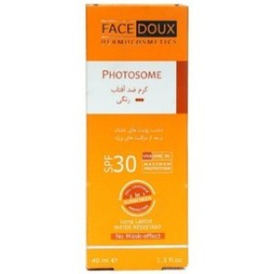 کرم ضد آفتاب SPF30 رنگی فوتوزوم فیس دوکس 40 میلی‌لیتر